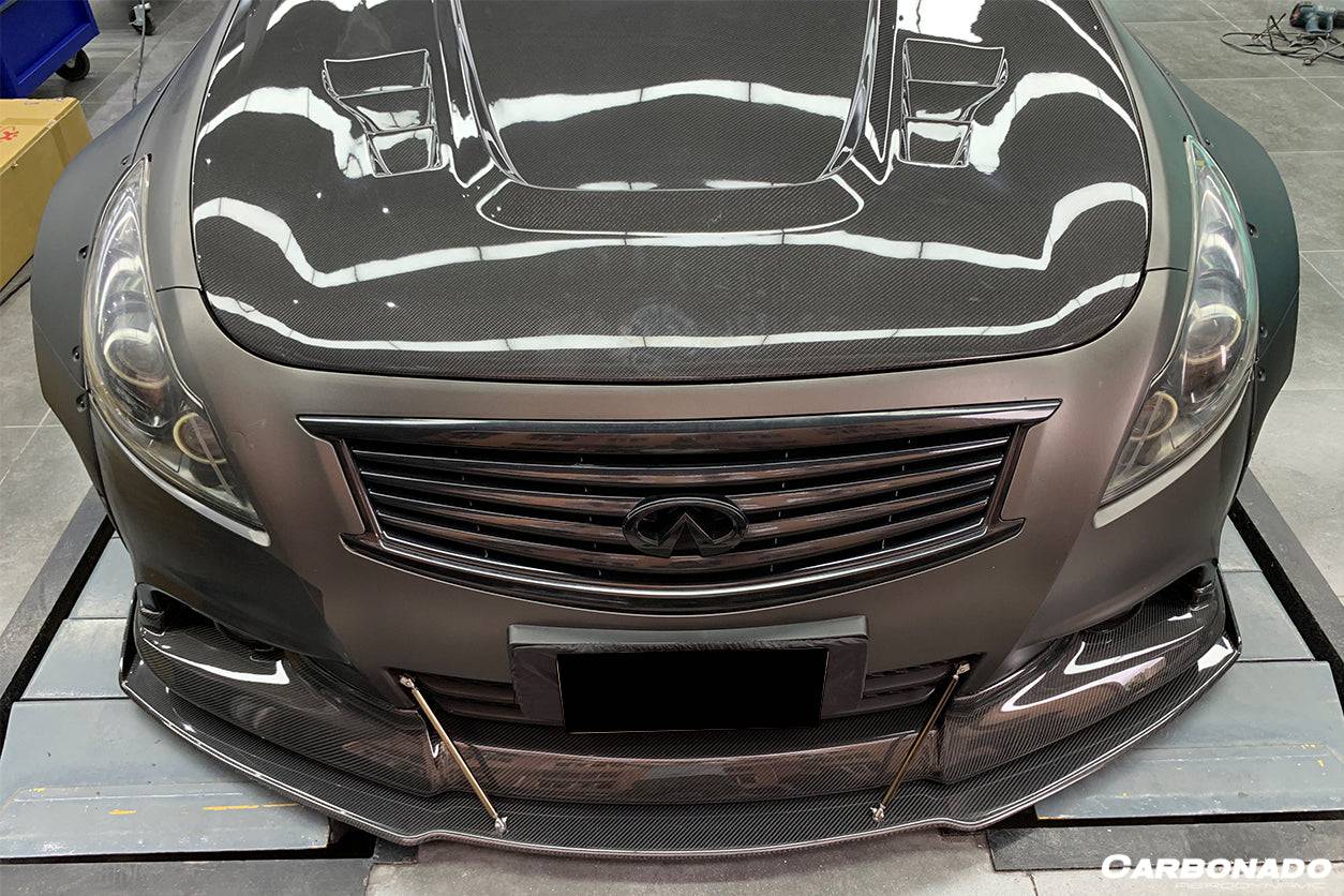 2010-2013 Infiniti G25/G37 Sedan BKSS Style Front Lip - Carbonado Aero