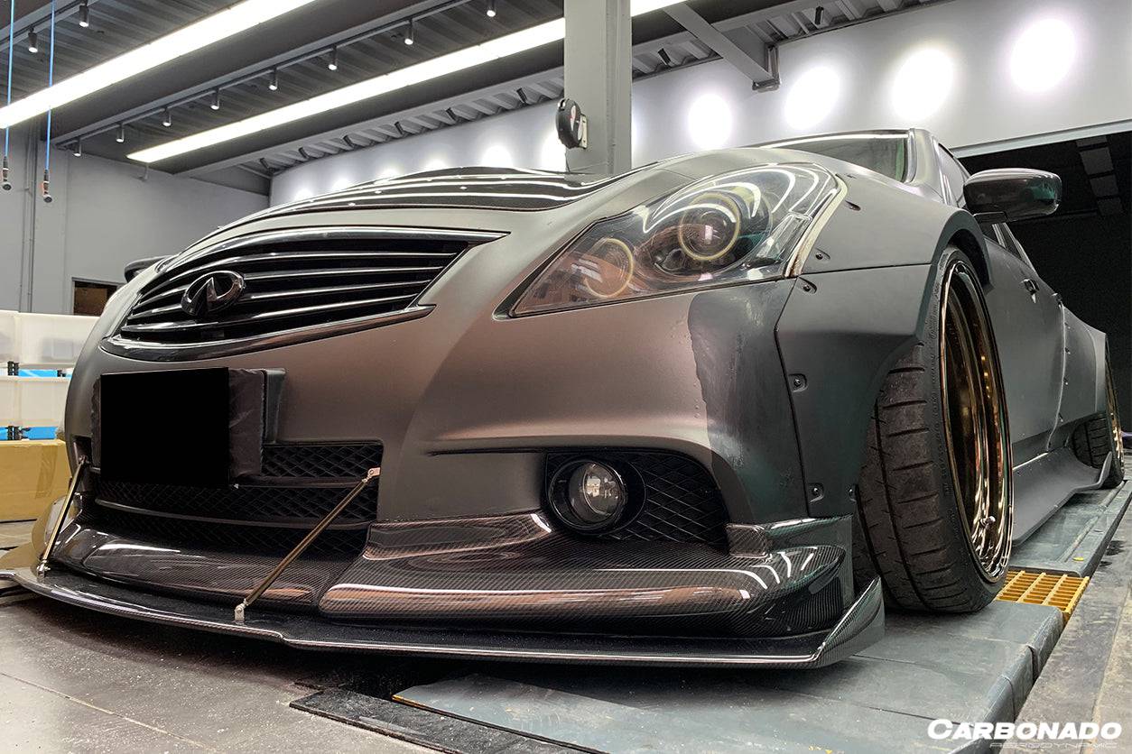 2010-2013 Infiniti G25/G37 Sedan BKSS Style Front Lip - Carbonado Aero