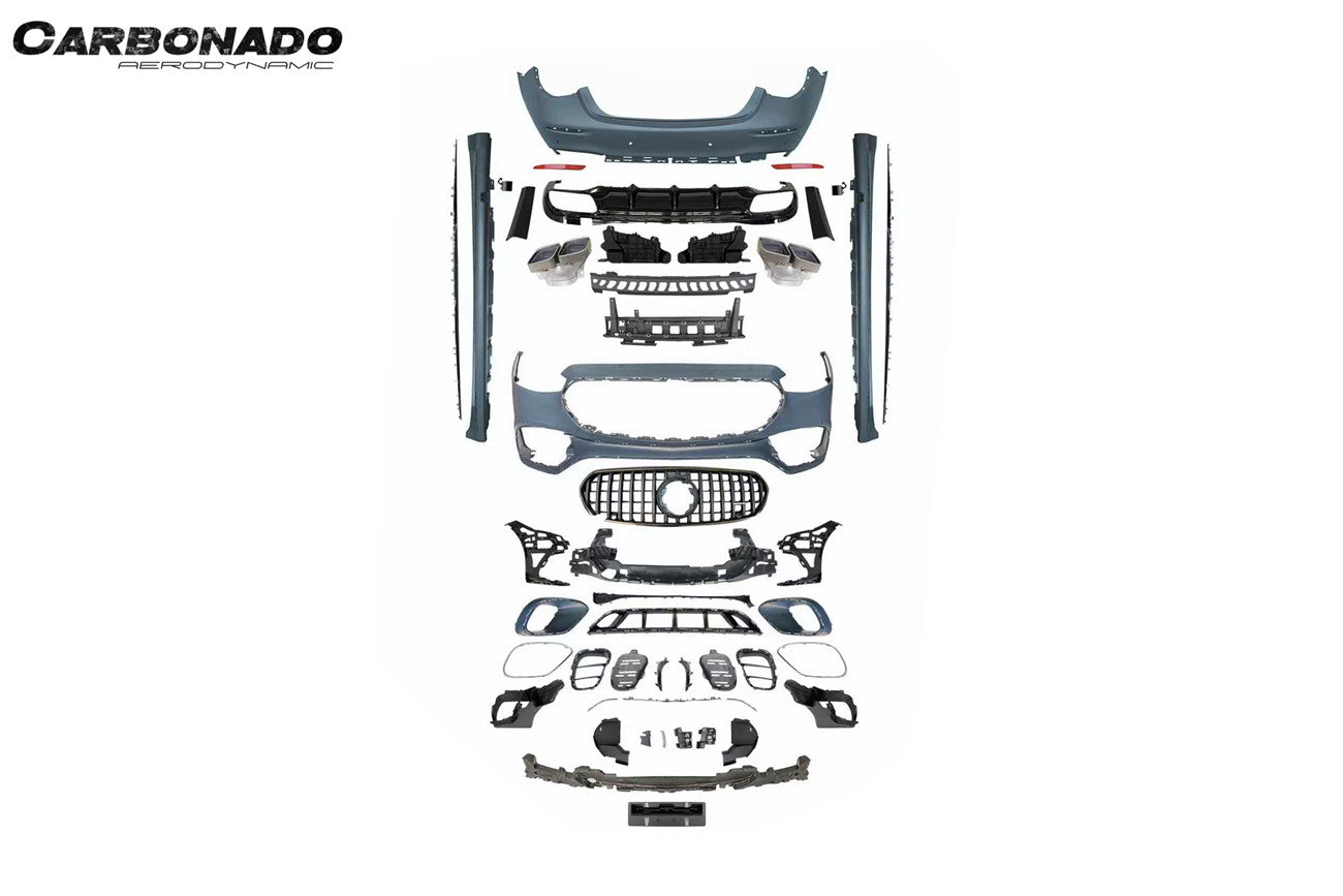 2021-2024 Mercedes Benz S Class W223 S500 S580 Sedan AMG Style Full body kit
