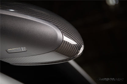 2012-2019 Porsche 911 991.1 991.2 Carrera 981 OEM Style Dry Carbon Fiber Mirror Housing Replacement | Fits Carrera S, Carrera 4, Cabriolet, Targa 4, And Cayman, Boxster LHD