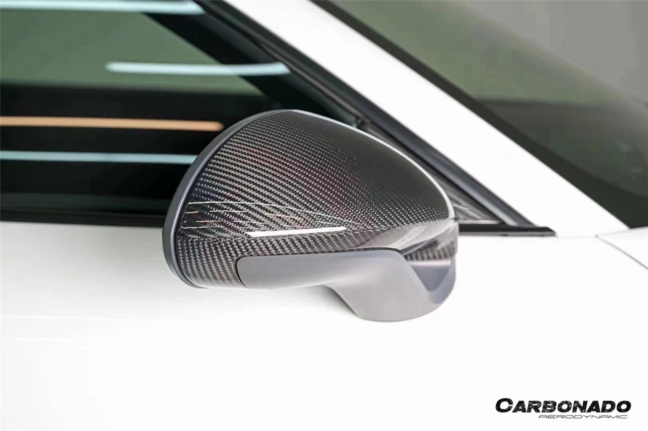 2012-2019 Porsche 911 991.1 991.2 Carrera 981 Cayman Boxster OEM Style Dry Carbon Fiber Mirror Housing Replacement | Fits GT3RS, GT3, GT2RS, Turbo S, GTS, Carrera 4 Cabriolet GTS, Carrera Cabriolet GTS, Targa 4 GTS, Targa 4S, Carrera 4S And 981GT4 LHD