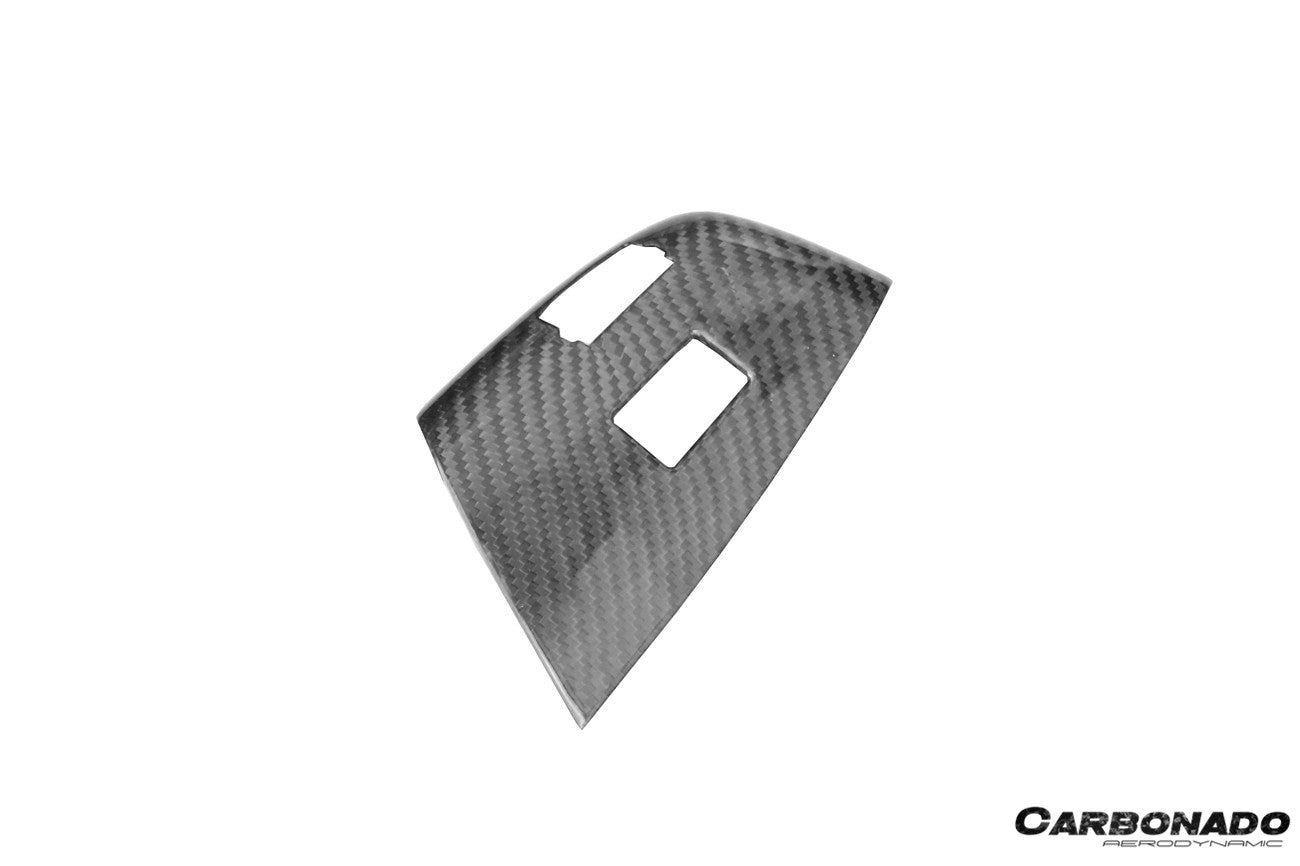 2013-2019 Corvette C7 Z06 Grandsport Dry Carbon Fiber Interior passenger Window Switch Side Armrest Panel cover Trim