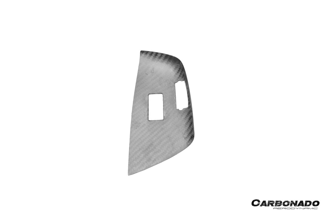 2013-2019 Corvette C7 Z06 Grandsport Dry Carbon Fiber Interior passenger Window Switch Side Armrest Panel cover Trim