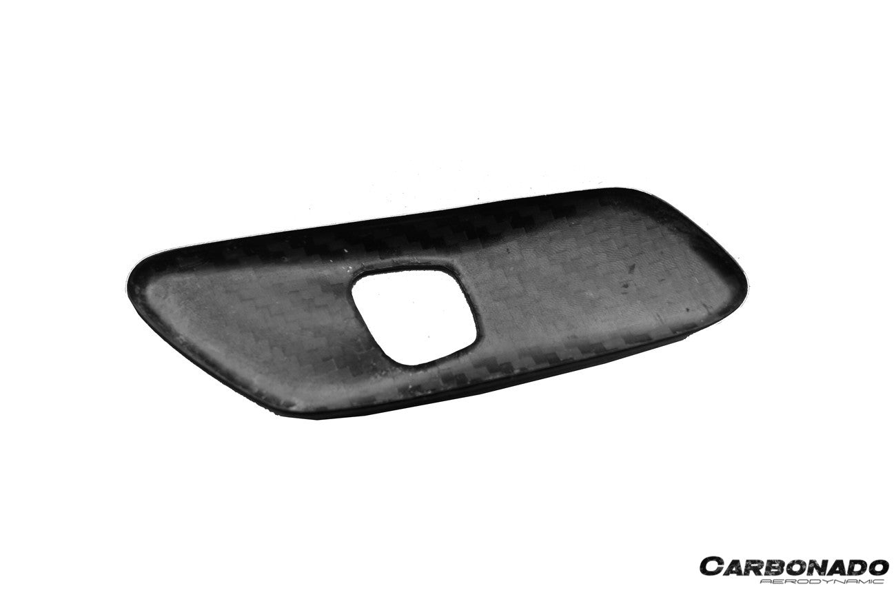 2013-2019 Corvette C7 Z06 Grandsport Dry Carbon Fiber Interior Door Handle molding Cover Trims