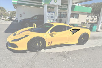 2015-2019 Ferrari 488 GTB Spider MSY Style Carbon Fiber Side Air Intake Flaps