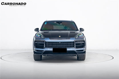 2018-2023 Porsche 9Y0 Cayenne Turbo MSY Style Dry Carbon Fiber Front Lip