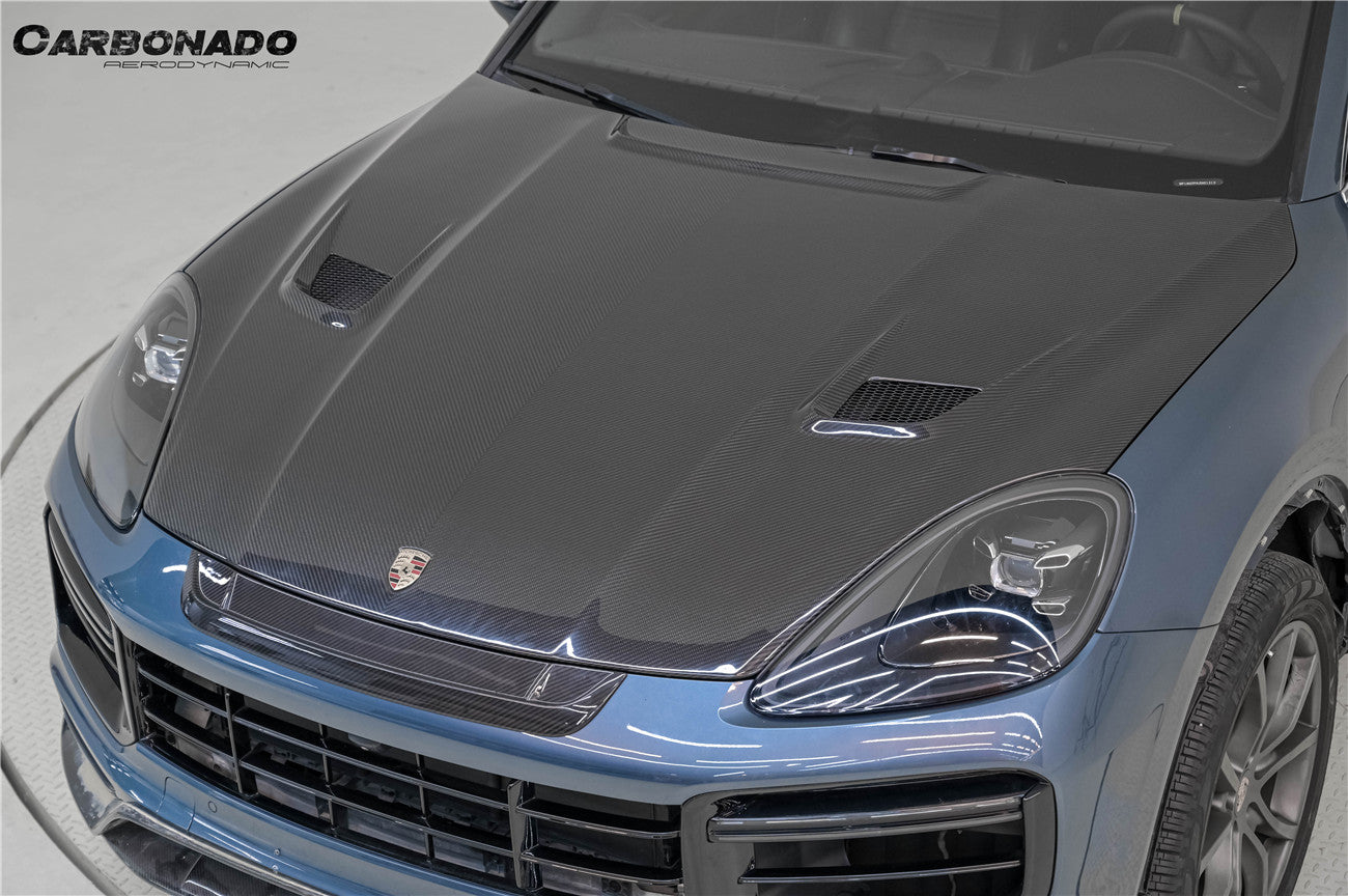2018-2023 Porsche 9Y0 Cayenne  S  Coupe E-Hybrid MSY Style Dry Carbon Fiber Hood