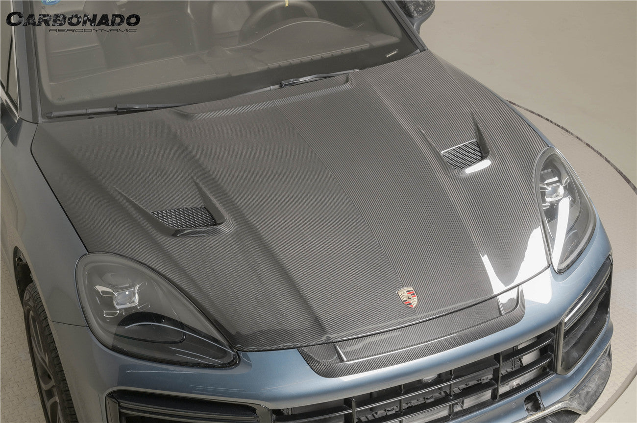 2018-2023 Porsche 9Y0 Cayenne  S  Coupe E-Hybrid MSY Style Dry Carbon Fiber Hood
