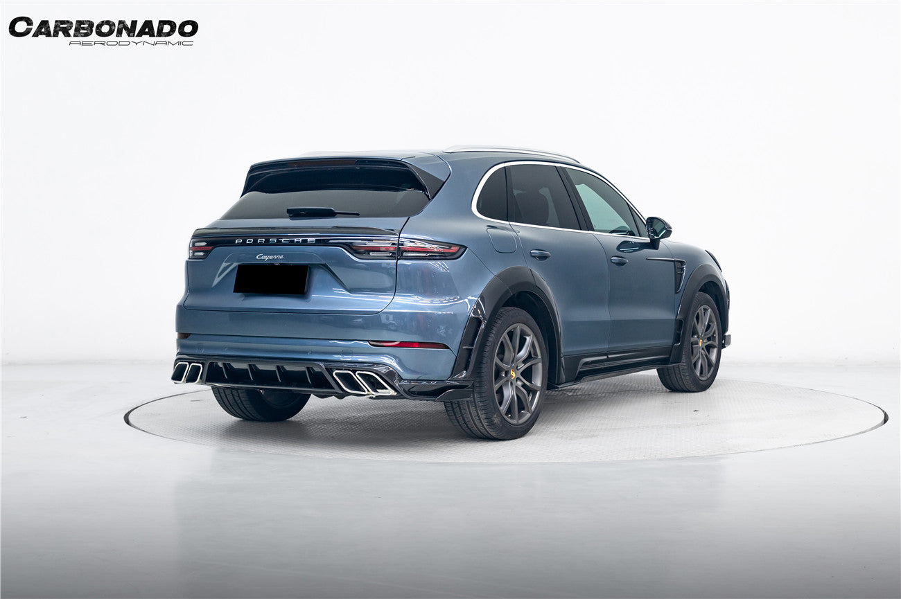 2018-2026 Porsche 9Y0 9Y3 Cayenne S Coupe E-Hybrid MSY Style Dry Carbon Fiber Rear Lip Diffuser