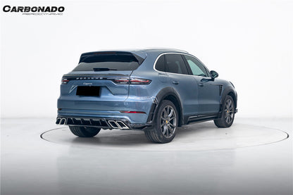 2018-2026 Porsche 9Y0 9Y3 Cayenne S Coupe E-Hybrid MSY Style Dry Carbon Fiber Rear Lip Diffuser