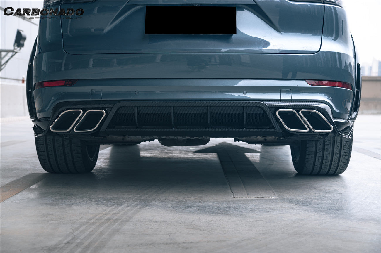 2018-2026 Porsche 9Y0 9Y3 Cayenne S Coupe E-Hybrid MSY Style Dry Carbon Fiber Rear Lip Diffuser