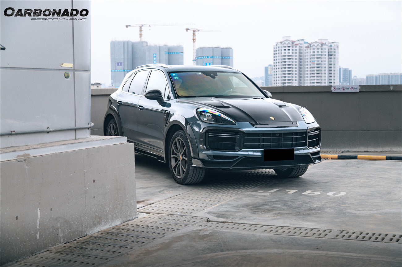 2018-2023 Porsche 9Y0 Cayenne Turbo MSY Style Dry Carbon Fiber Front Lip