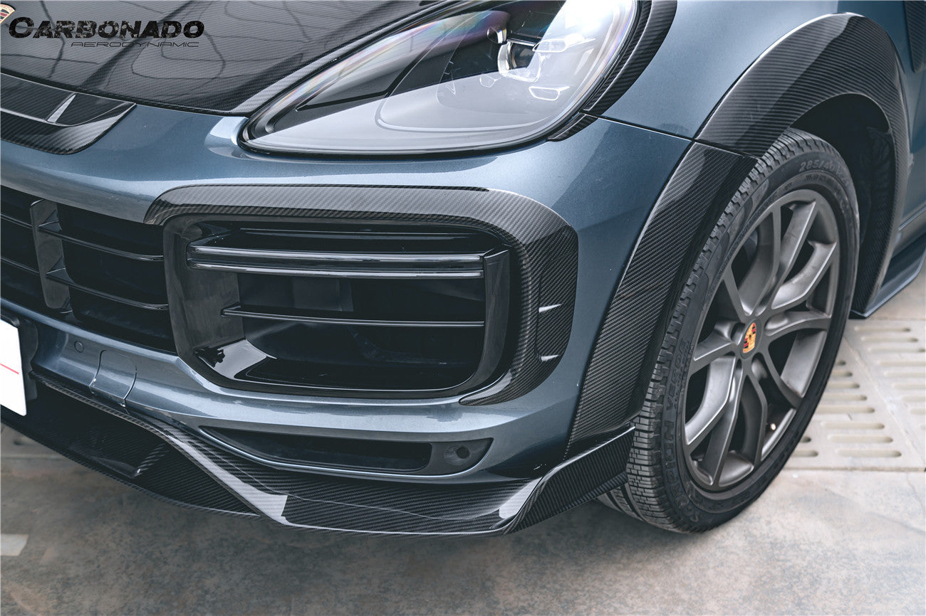 2018-2023 Porsche 9Y0.1 Cayenne Turbo MSY Style Dry Carbon Fiber Front Lip