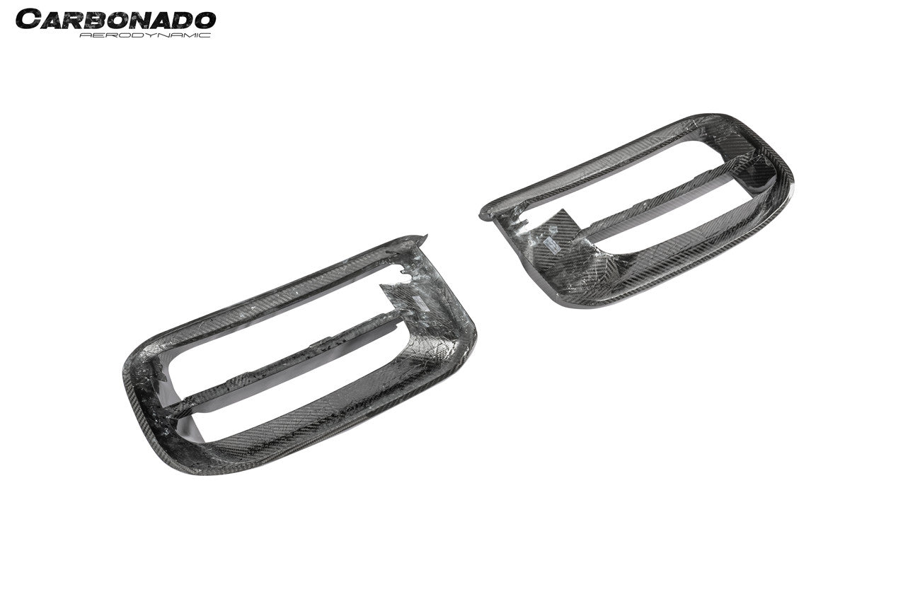 2018-2023 Porsche 9Y0.1 Cayenne Turbo TKT Style Dry Carbon Fiber Front Bumper Vent Cover