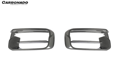2018-2023 Porsche 9Y0.1 Cayenne Turbo TKT Style Dry Carbon Fiber Front Bumper Vent Cover