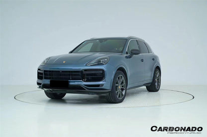 2018-2023 Porsche 9Y0 Cayenne Turbo Convert TurboGT-Style Dry Carbon Fiber Front Lip | Fits Turbo S E-Hybrid, Turbo