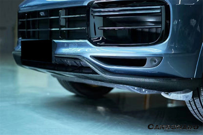 2018-2023 Porsche 9Y0.1 Cayenne Turbo TurboGT-Style Dry Carbon Fiber Front Lip