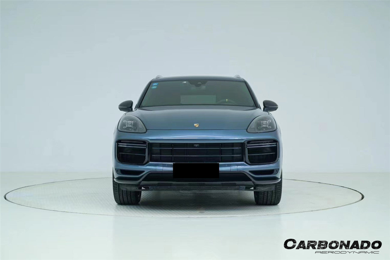 2018-2023 Porsche 9Y0.1 Cayenne Turbo TurboGT-Style Dry Carbon Fiber Front Lip