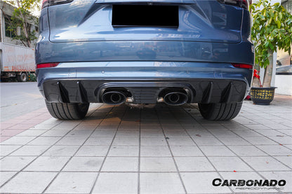 2018-2025 Porsche 9Y0.1 9Y0.2 9YA 9YB Cayenne    S    E-Hybrid TurboGT-Style Rear Diffuser With Exhaust Adapter Pipe