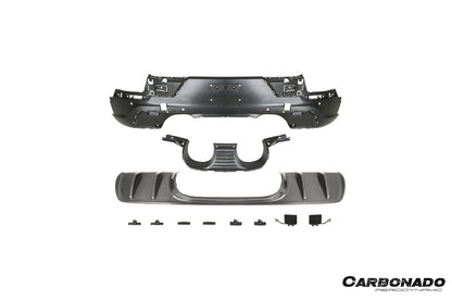 2018-2025 Porsche 9Y0 9YB 9YA Cayenne   S    Coupe    E-Hybrid TurboGT Style Rear Bumper With Exhaust Adapter Pipe