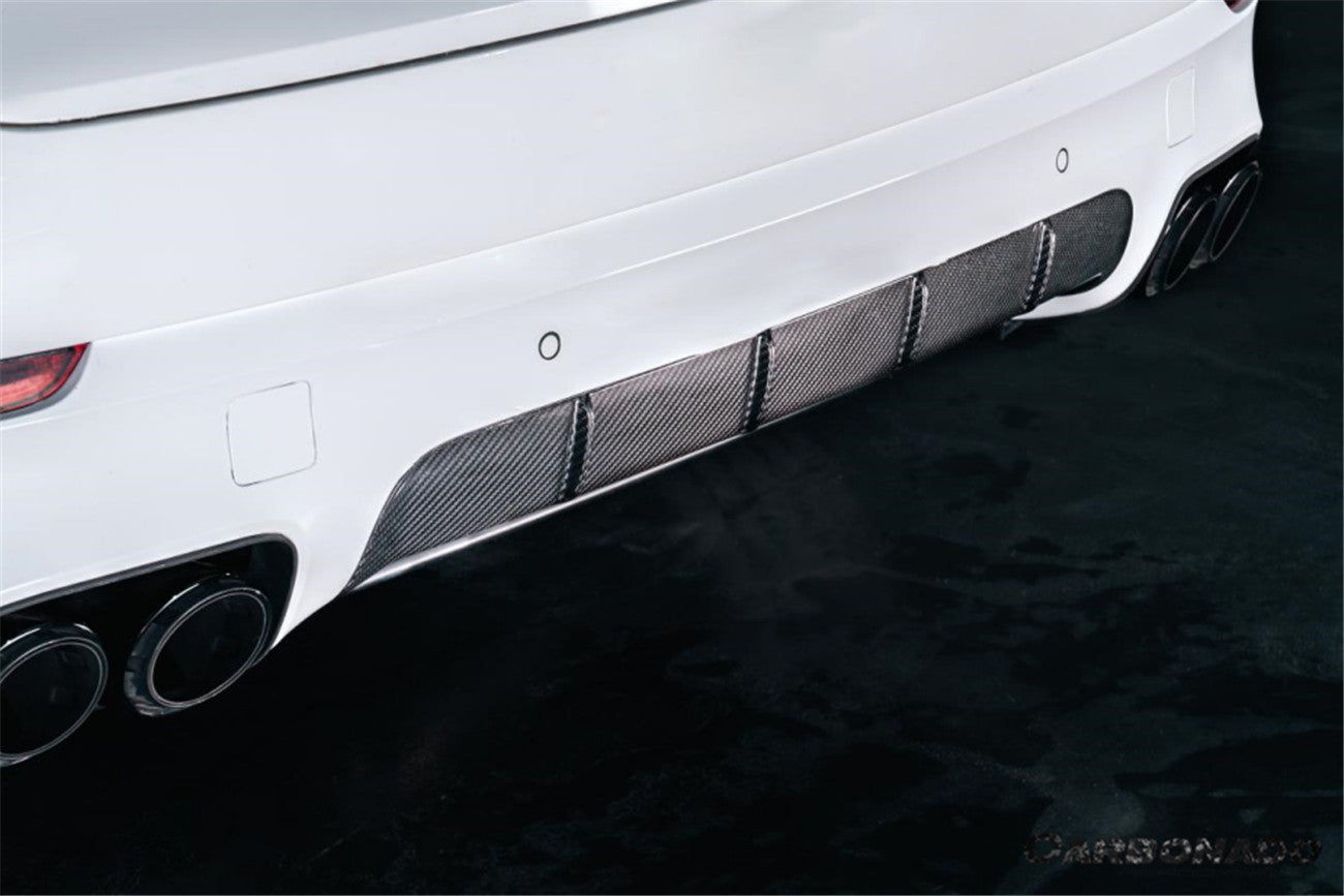 2018-2025 Porsche 9Y0 Cayenne SD Only Rear Lip Diffuser - Carbonado