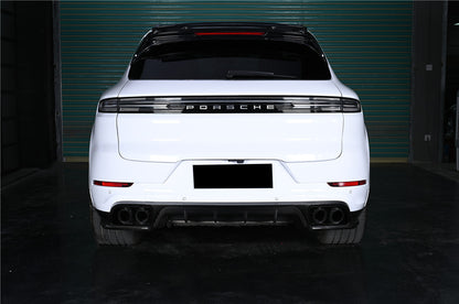 2018-2025 Porsche 9Y0 Cayenne S & E-Hybrid & SD & Turbo & Turbo GT KT-Style Rear Diffuser - Carbonado