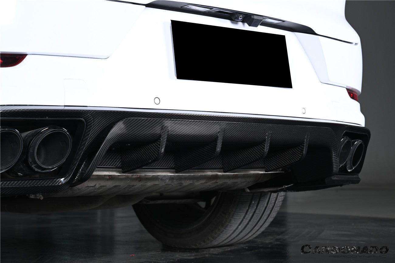 2018-2025 Porsche 9Y0 Cayenne S    E-Hybrid    SD    Turbo   Turbo GT KT-Style Rear Diffuser