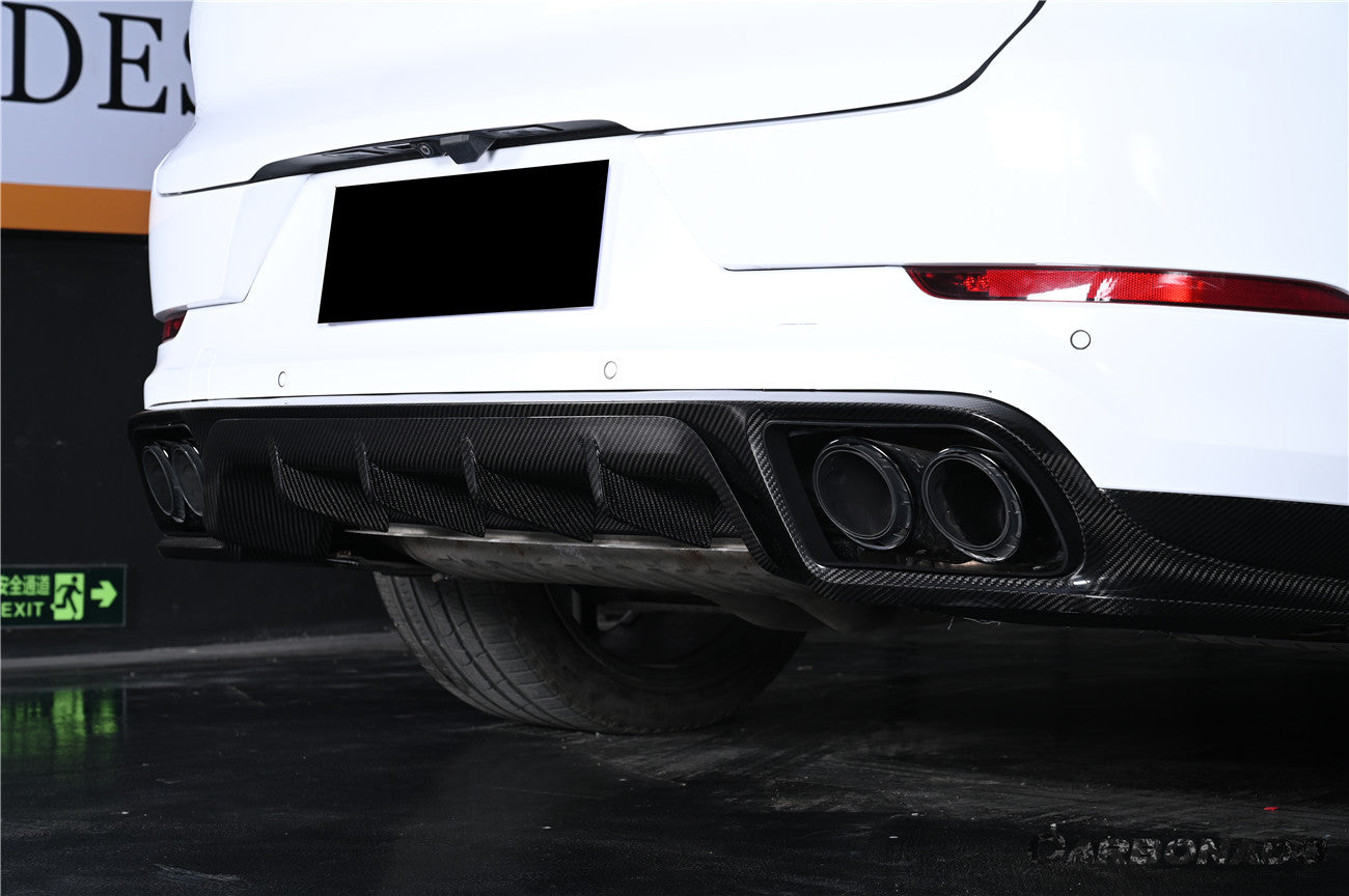 2018-2025 Porsche 9Y0 Cayenne S    E-Hybrid    SD    Turbo   Turbo GT KT-Style Rear Diffuser