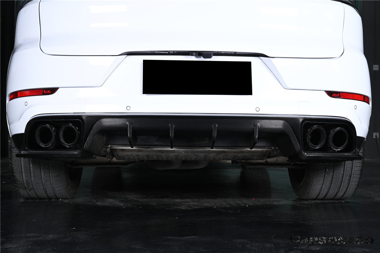 2018-2025 Porsche 9Y0 Cayenne S    E-Hybrid    SD    Turbo   Turbo GT KT-Style Rear Diffuser