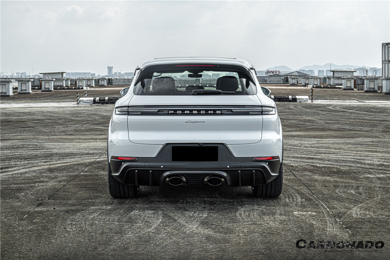 2018-2025 Porsche 9Y0 9YB 9YA Cayenne   S    Coupe    E-Hybrid TurboGT Style Rear Bumper With Exhaust Adapter Pipe