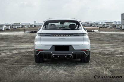 2018-2026 Porsche 9Y0 9Y3 Cayenne SUV and Coupe Convert TurboGT Style Rear Bumper With Exhaust Adapter Pipe | Fits S, E-Hybrid