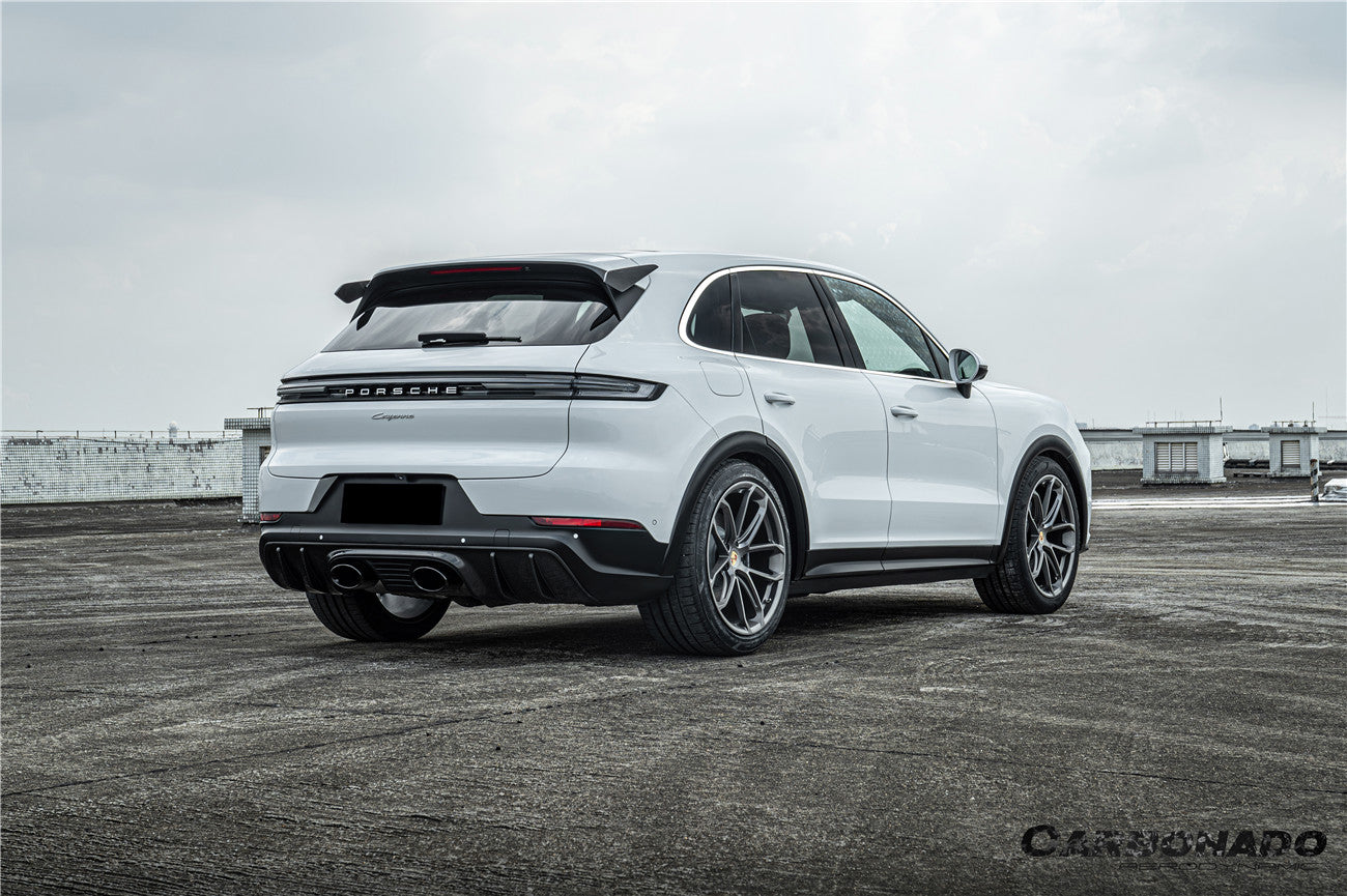 2018-2026 Porsche 9Y0 9Y3 Cayenne SUV and Coupe Convert TurboGT Style Rear Bumper With Exhaust Adapter Pipe | Fits S, E-Hybrid