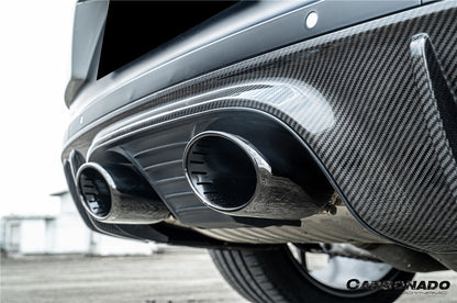 2018-2025 Porsche 9Y0 9YB 9YA Cayenne   S    Coupe    E-Hybrid TurboGT Style Rear Bumper With Exhaust Adapter Pipe