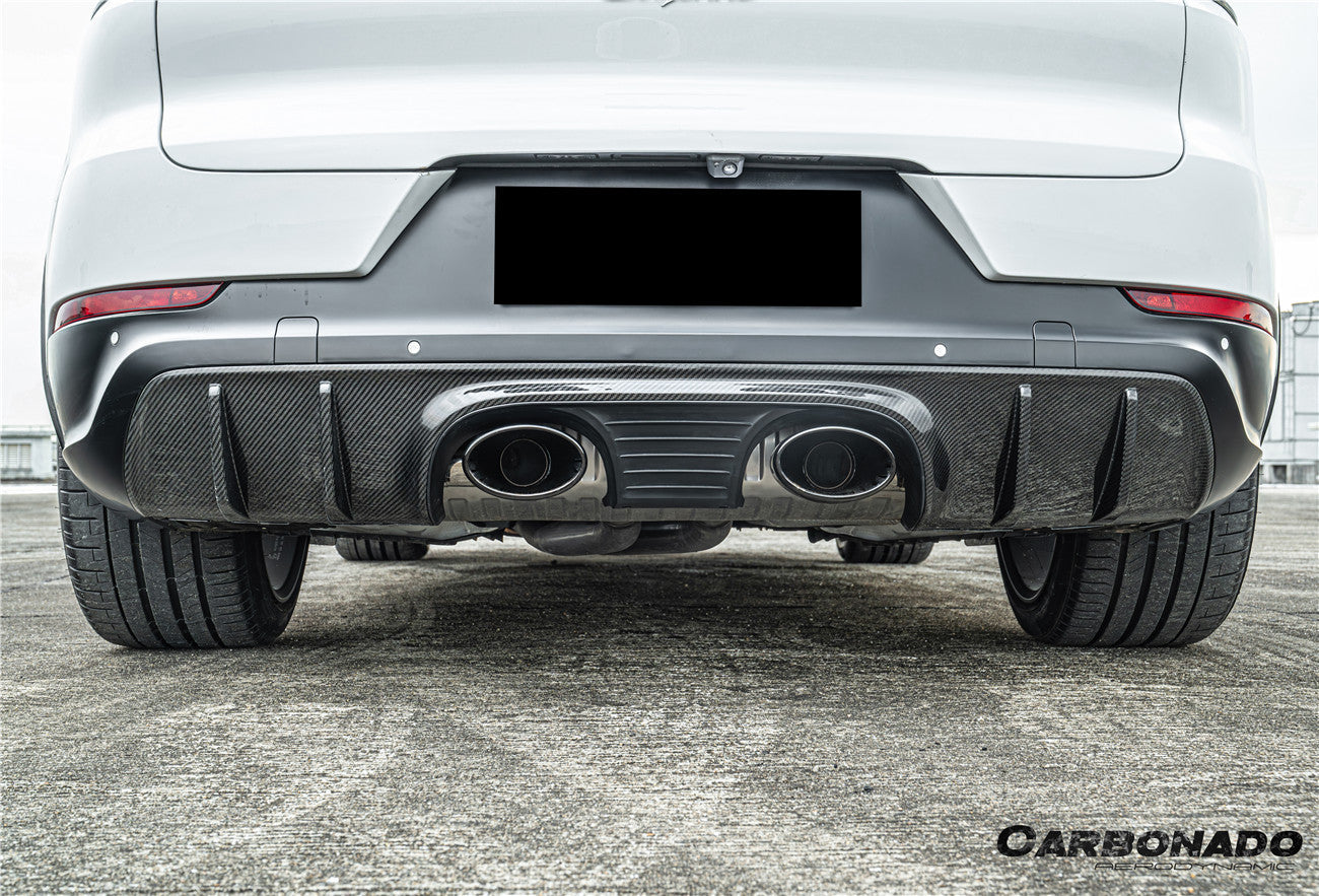 2018-2025 Porsche 9Y0 9YB 9YA Cayenne   S    Coupe    E-Hybrid TurboGT Style Rear Bumper With Exhaust Adapter Pipe
