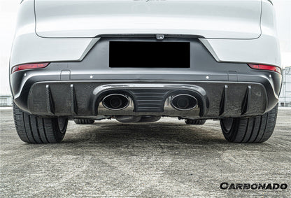 2018-2025 Porsche 9Y0 9YB 9YA Cayenne   S    Coupe    E-Hybrid TurboGT Style Rear Bumper With Exhaust Adapter Pipe