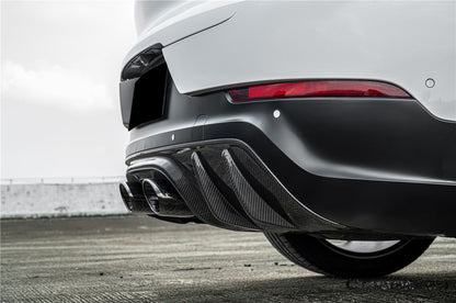 2018-2025 Porsche 9Y0 9YB 9YA Cayenne   S    Coupe    E-Hybrid TurboGT Style Rear Bumper With Exhaust Adapter Pipe