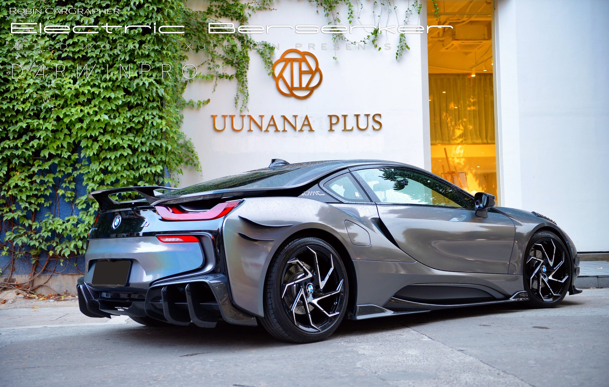 2014-2018 BMW i8 BZK Carbon Fiber Trunk Spoiler - DarwinPRO Aerodynamics