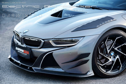 2014-2018 BMW i8 BZK Carbon Fiber Front Fender Vents - DarwinPRO Aerodynamics