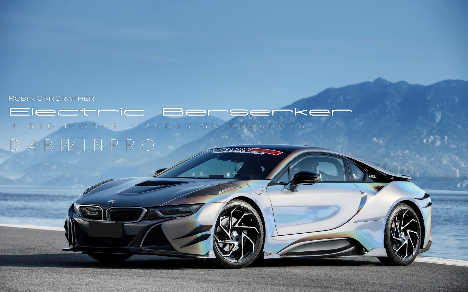 2014-2018 BMW i8 BZK Carbon Fiber Front Canards - DarwinPRO Aerodynamics