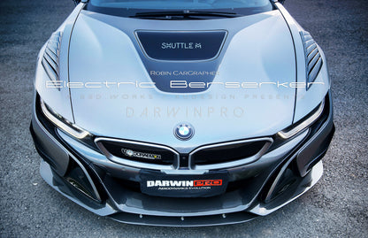 2014-2018 BMW i8 BZK Carbon Fiber Front Fender Vents - DarwinPRO Aerodynamics