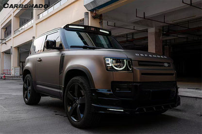 2020-2024 Land Rover Defender rock style  Front Roof Spoiler & with LED Light