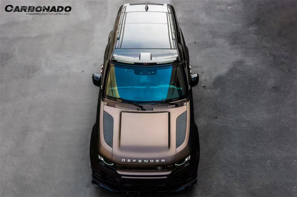 2020-2024 Land Rover Defender rock style  Front Roof Spoiler & with LED Light