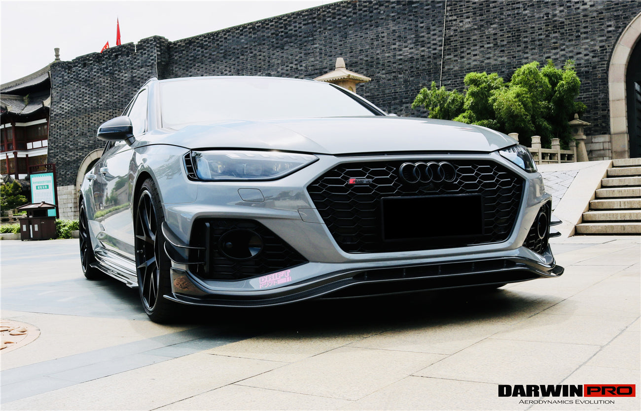 2020-2022 Audi RS4 B9.5 BKSS Style Carbon Fiber Front Lip - DarwinPRO Aerodynamics
