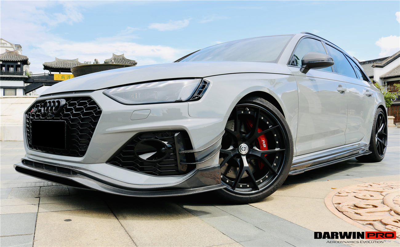 2020-2022 Audi RS4 B9.5 BKSS Style Carbon Fiber Front Lip - DarwinPRO Aerodynamics
