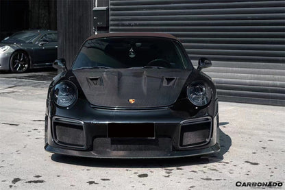 2012-2015 Porsche 991.1 Carrera/Targa S/4/4s GT2RS Style Carbon Fiber Hood - Carbonado Aero