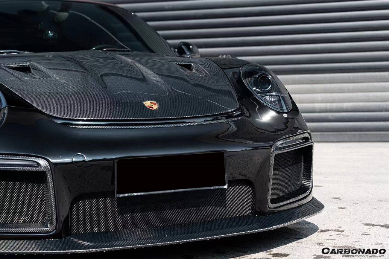 2012-2015 Porsche 991.1 Carrera/Targa S/4/4s GT2RS Style Carbon Fiber Hood - Carbonado Aero