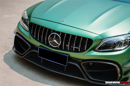 2015-2021 Mercedes Benz W205 C63/S AMG Coupe IMP Performance Partial Carbon Fiber Front Bumper - DarwinPRO Aerodynamics