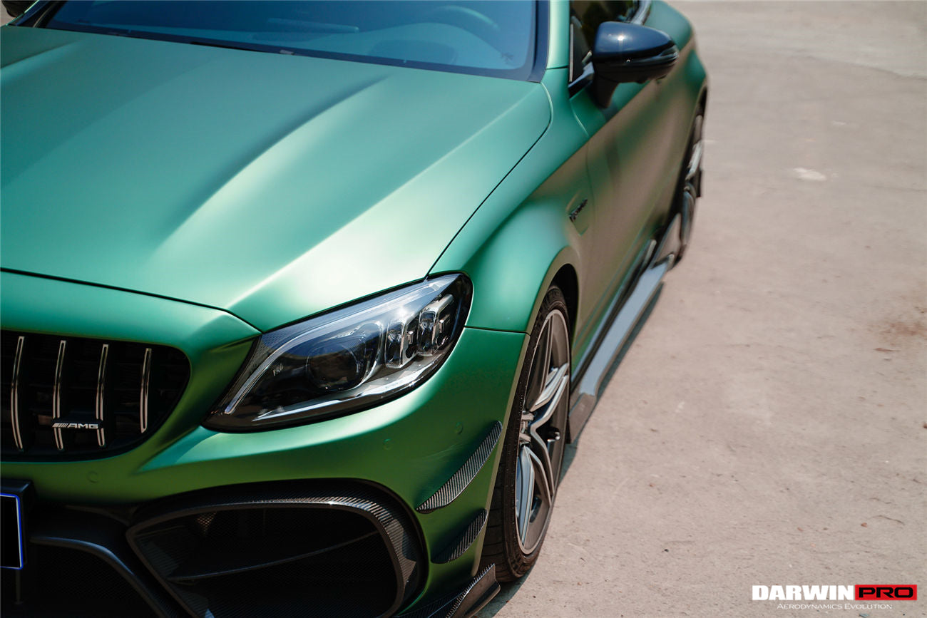 2015-2021 Mercedes Benz C63 / C-Class Coupe IMP Performance Carbon Fiber Side Skirts - DarwinPRO Aerodynamics