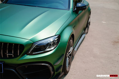 2015-2021 Mercedes Benz C63 / C-Class Coupe IMP Performance Carbon Fiber Side Skirts - DarwinPRO Aerodynamics