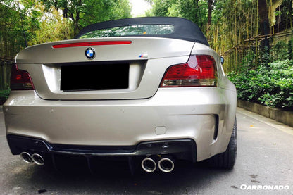 2008-2013 BMW 1 Series E82/E88 1M Style Rear Bumper - Carbonado